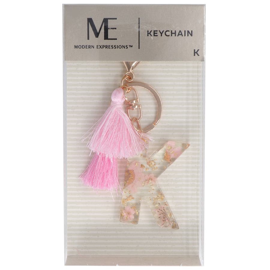 slide 1 of 1, Modern Expressions Monogram Keychain K, 1 ct