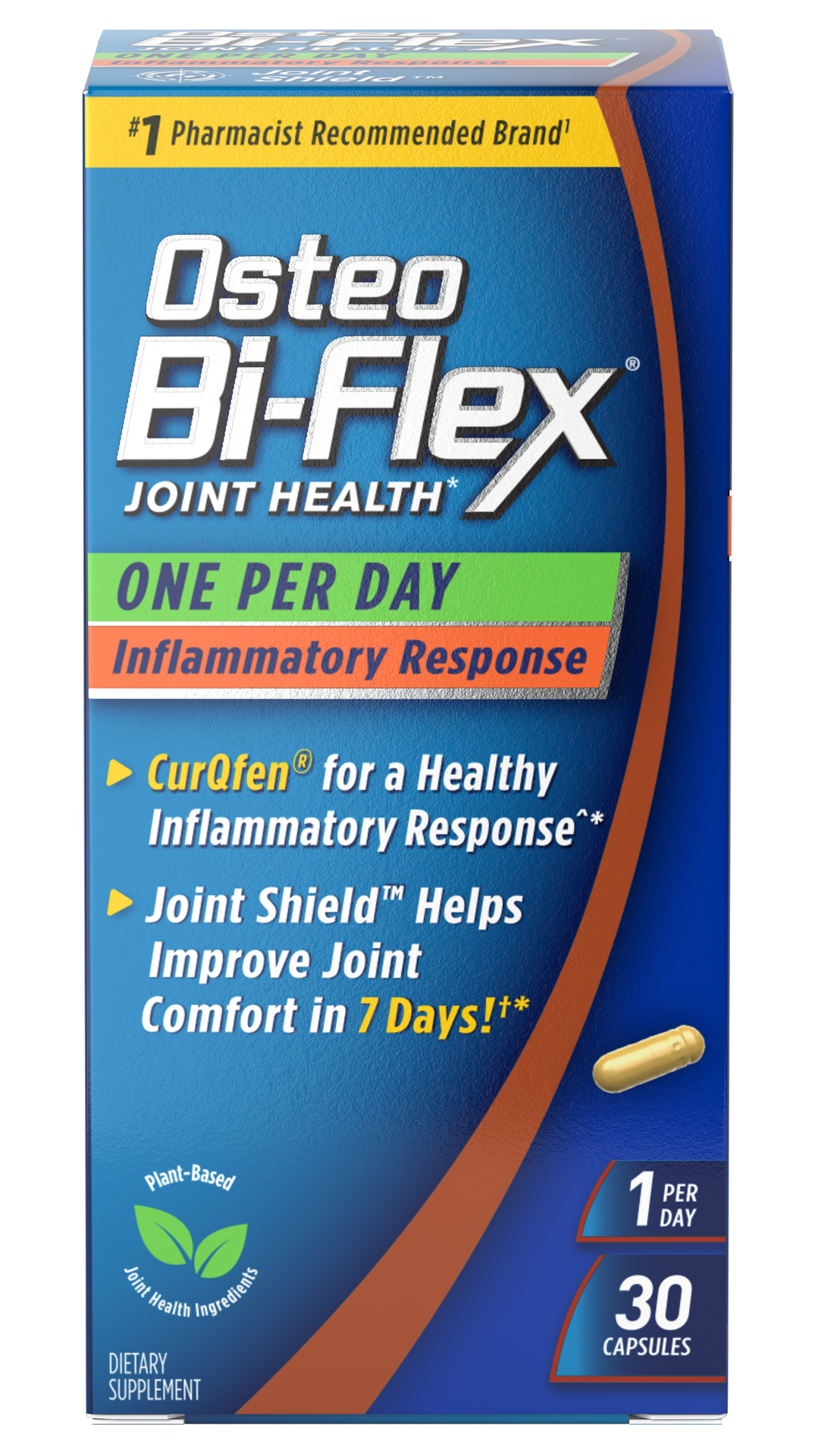 slide 1 of 5, Osteo Bi-Flex One Per Day, Inflammatory Response, Dietary Supplements, Capsules, 30 Count, 30 ct