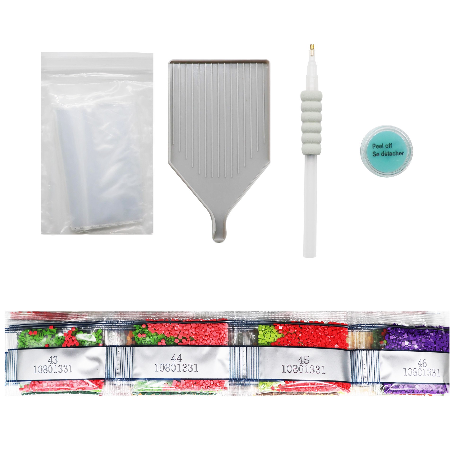 slide 4 of 4, 16" X 20" Vegetables Diamond Art Kit By Make Market, 16 in x 20 in