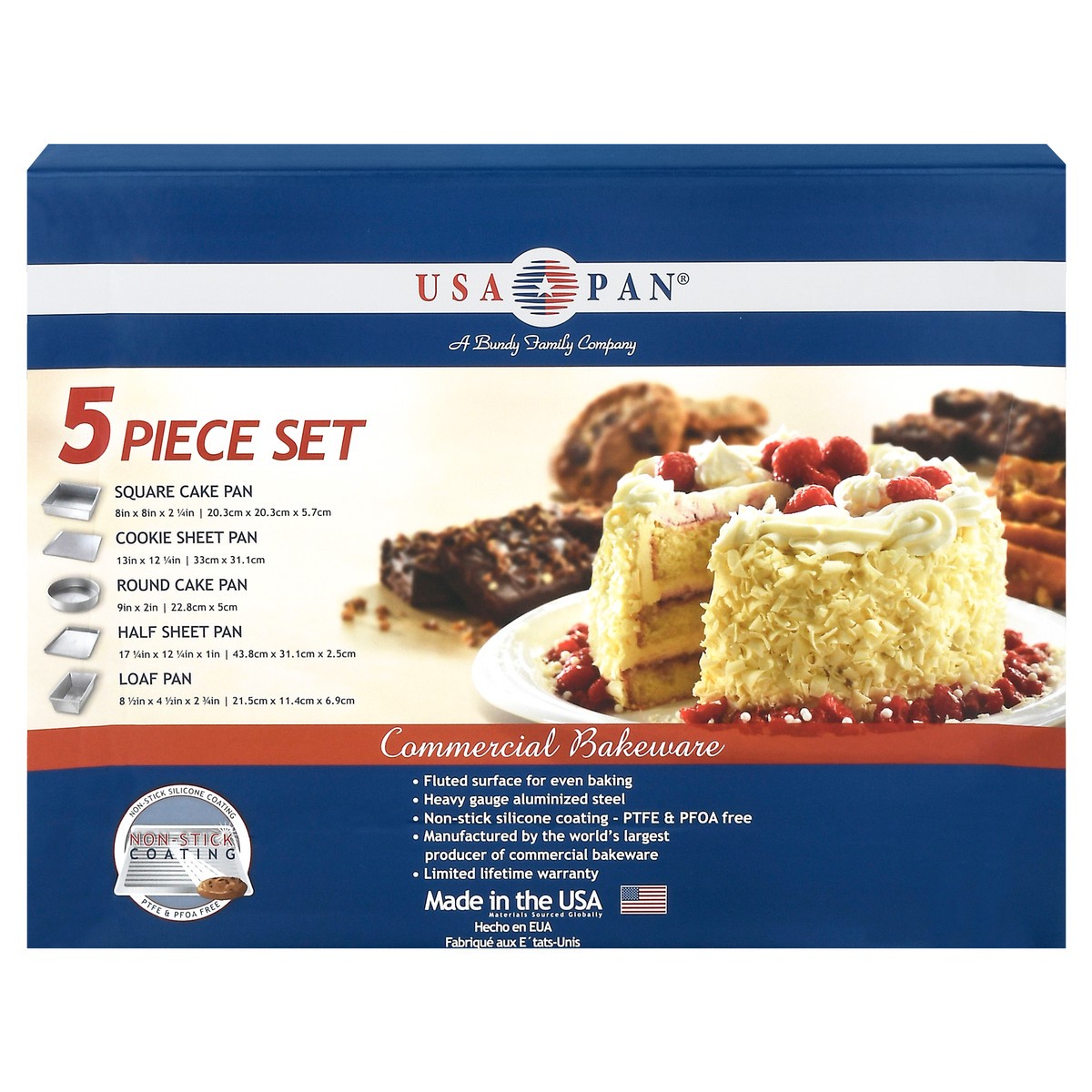 slide 10 of 11, USA Pan 5 Piece Baking Set 1 ea, 5 ct