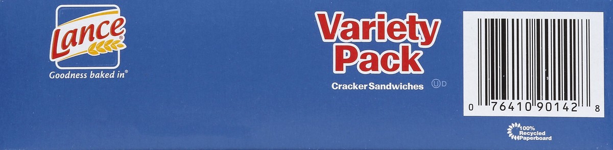 slide 3 of 6, Lance Cracker Sandwiches, Variety Pack, On-The-Go Packs, 8 ct