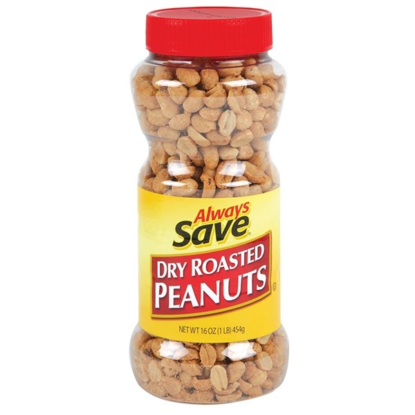 slide 1 of 1, Always Save Dry Roasted Peanuts, 16 oz