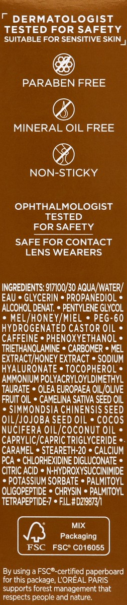 slide 3 of 6, L'Oréal Paris AGE Perfect Hydra Nutrition Paraben Free Honey Eye Gel, 0.5 fl oz