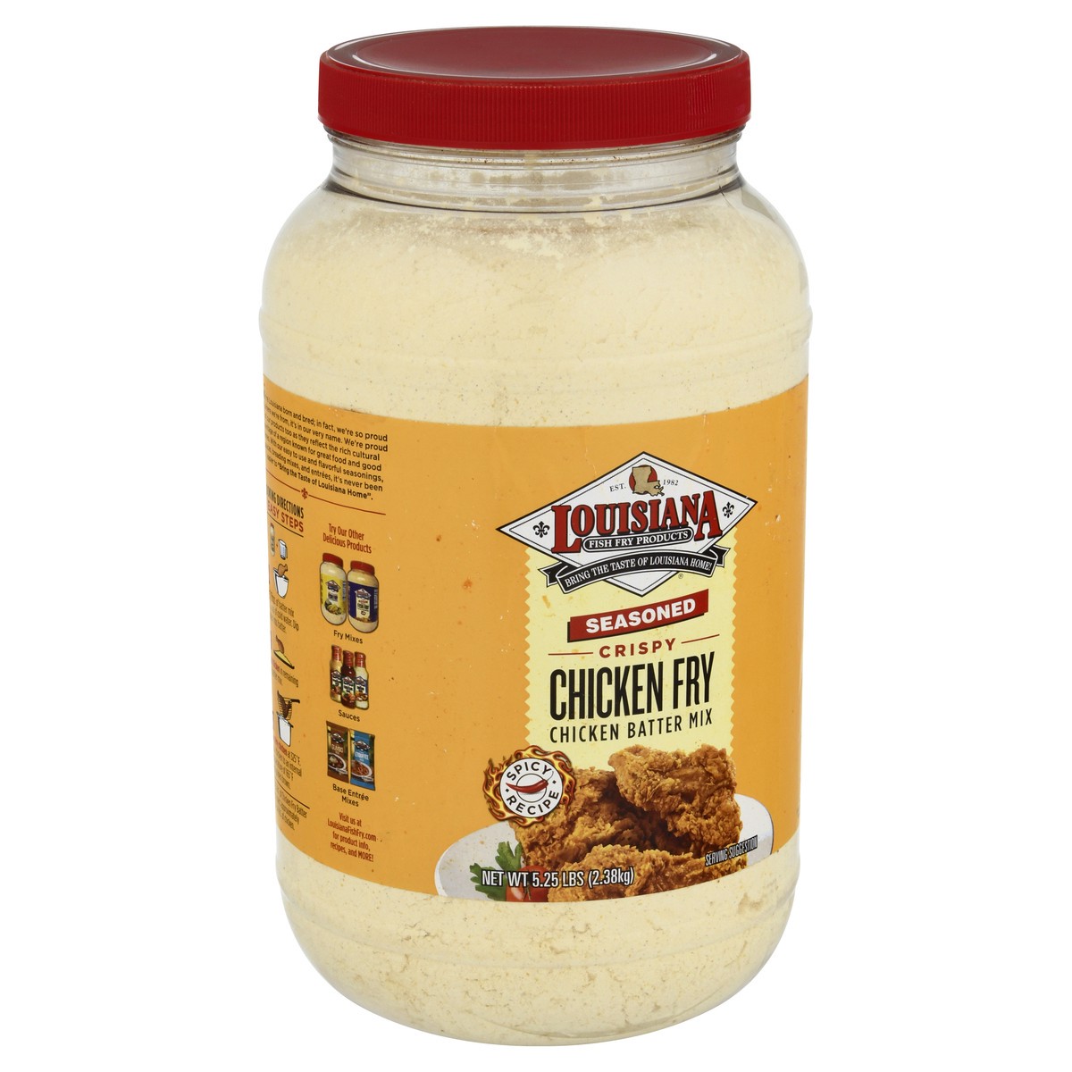 slide 4 of 9, Louisiana Fish Fry Chicken Batter Mix, 5.25 lb