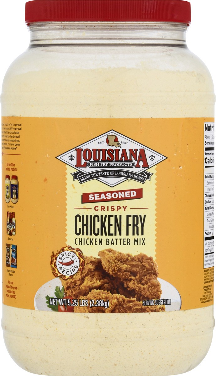 slide 1 of 9, Louisiana Fish Fry Chicken Batter Mix, 5.25 lb