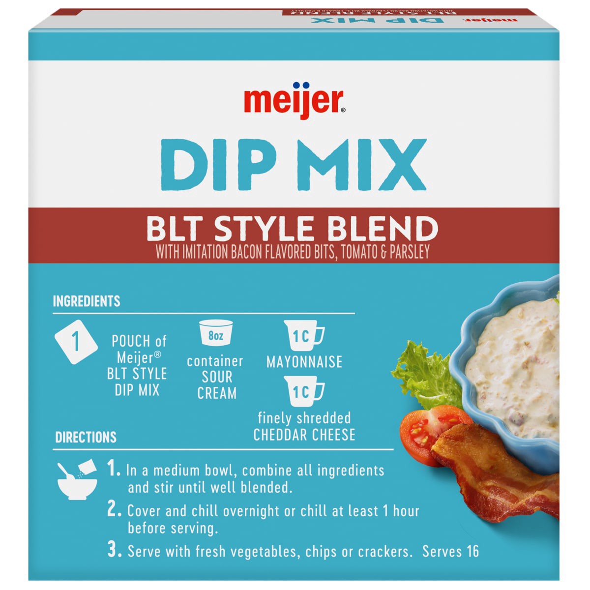 slide 6 of 29, Meijer BLT Dip Mix, 1.76 oz