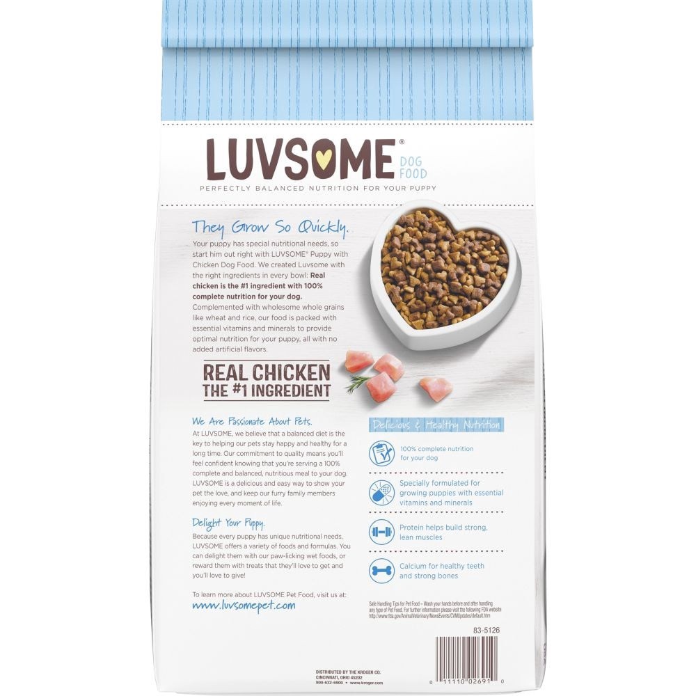 slide 2 of 4, Luvsome Puppy Real Chicken Dog Food, 4.4 lb