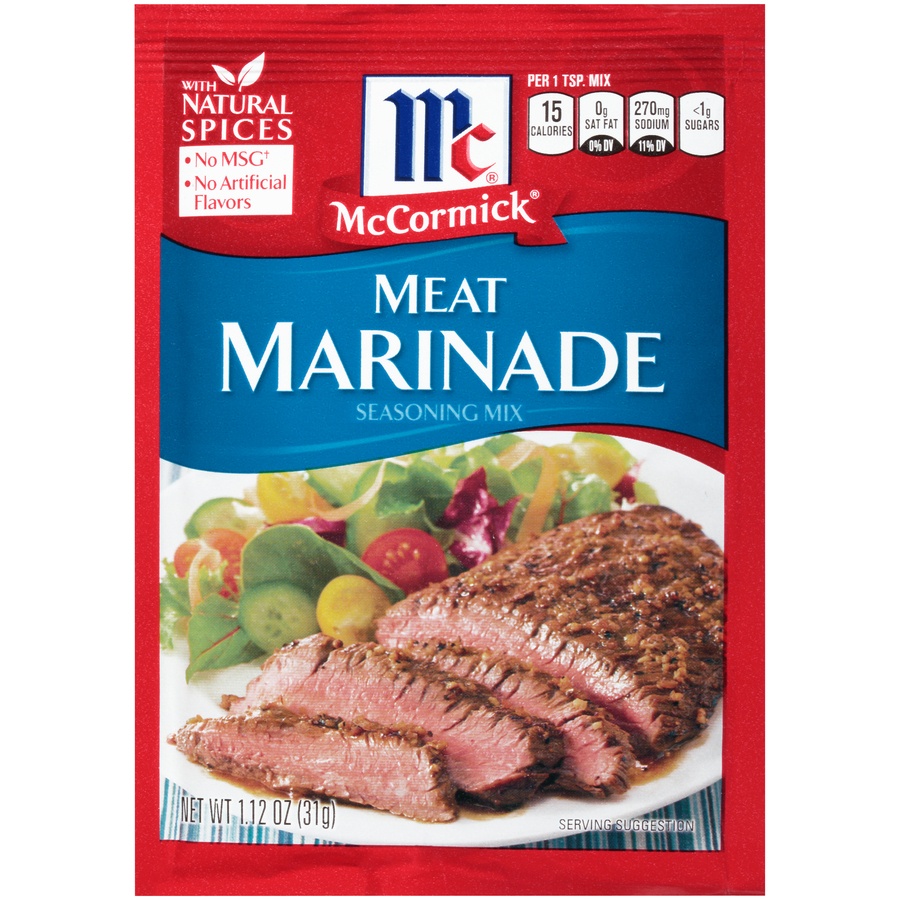 slide 1 of 6, McCormick Meat Marinade Seasoning Mix, 1.12 oz