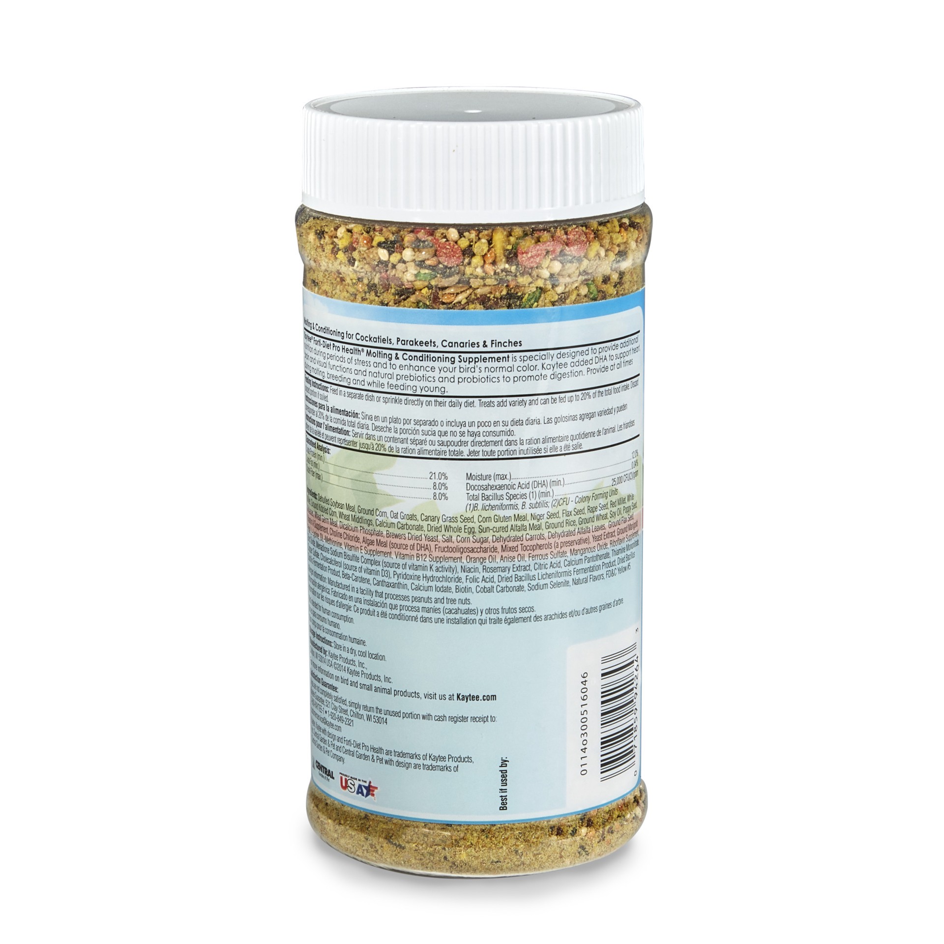slide 3 of 3, Kaytee Pet Specialty Kaytee Molting and Conditioning Jar -- All Pet Birds 11 oz, 1 ct