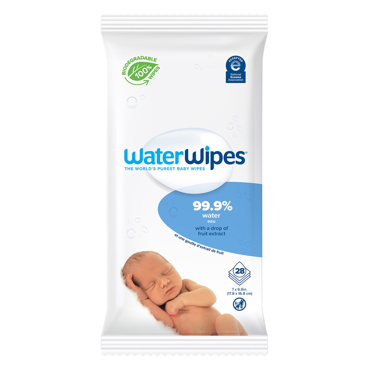 slide 1 of 3, WaterWipes Baby Wipes 28 ea, 28 ct