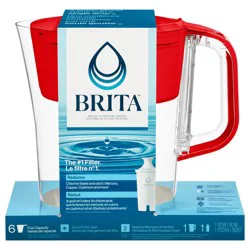 Brita Denali Pitcher Fiery Red 1ct
