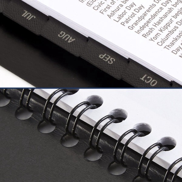 slide 6 of 9, 2024-2025 At-A-Glance Academic Weekly Appointment Book Planner, 8-1/4"" X 11"", Black, July To August, 7095705, 1 ct