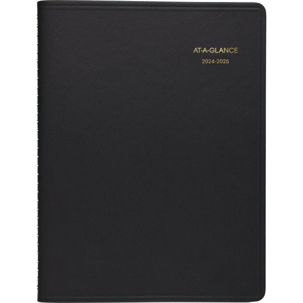 slide 5 of 9, 2024-2025 At-A-Glance Academic Weekly Appointment Book Planner, 8-1/4"" X 11"", Black, July To August, 7095705, 1 ct