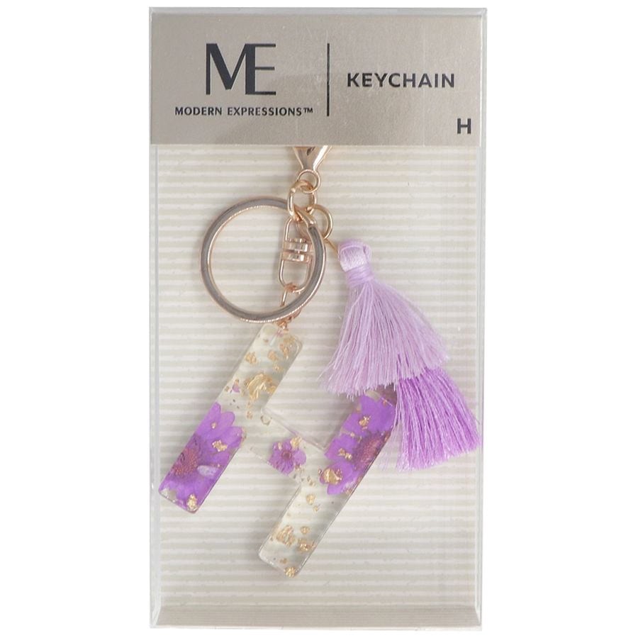 slide 1 of 1, Modern Expressions Monogram Keychain H, 1 ct