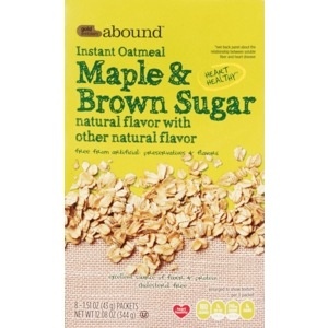 slide 1 of 1, CVS Gold Emblem Abound Instant Oatmeal Maple & Brown Sugar, 128 oz