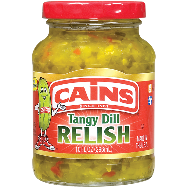slide 1 of 1, Cain's Tangy Dill Relish, 10 oz