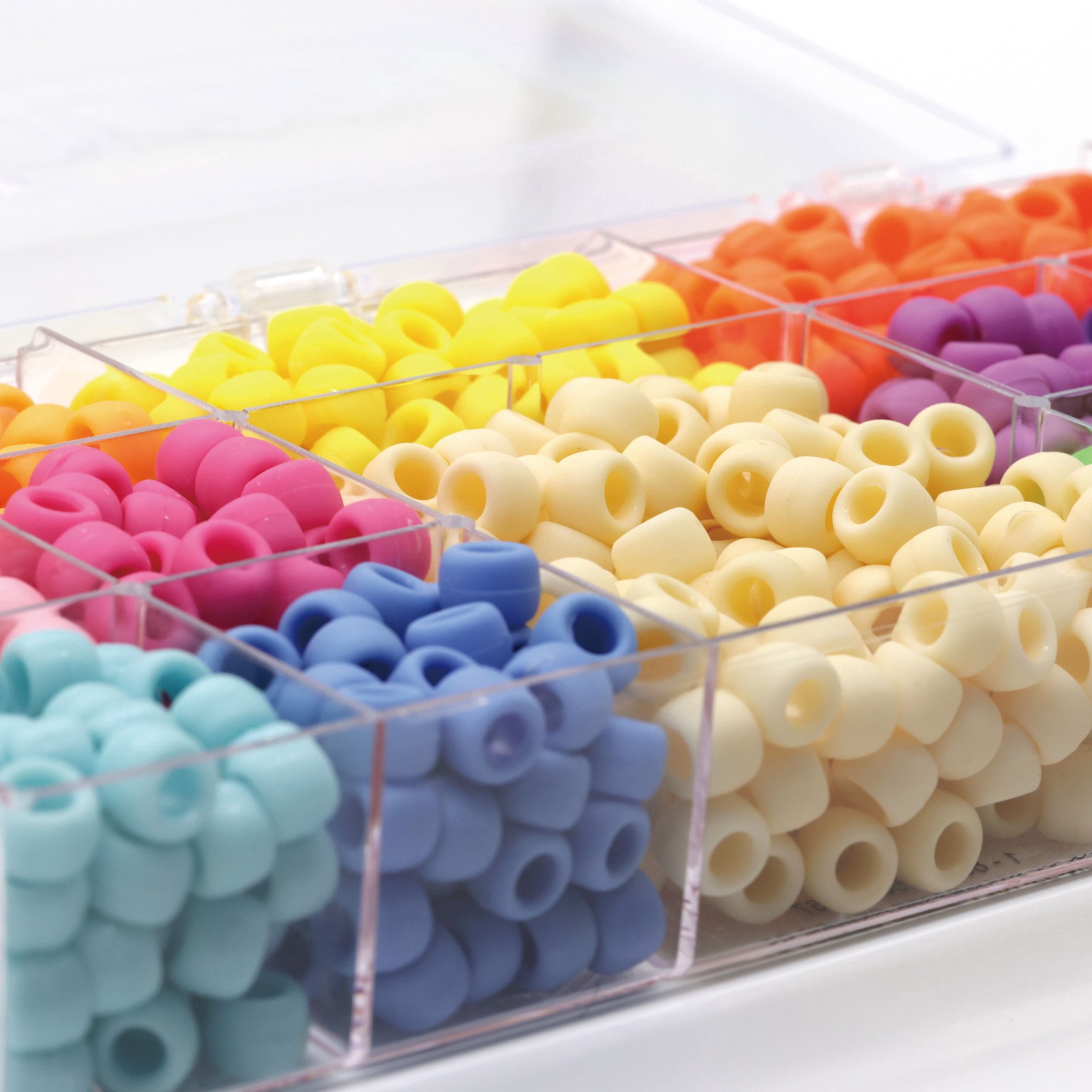 slide 2 of 5, Multicolor Matte Pony Beads By Creatology, 6mm X 9mm, 6 mm