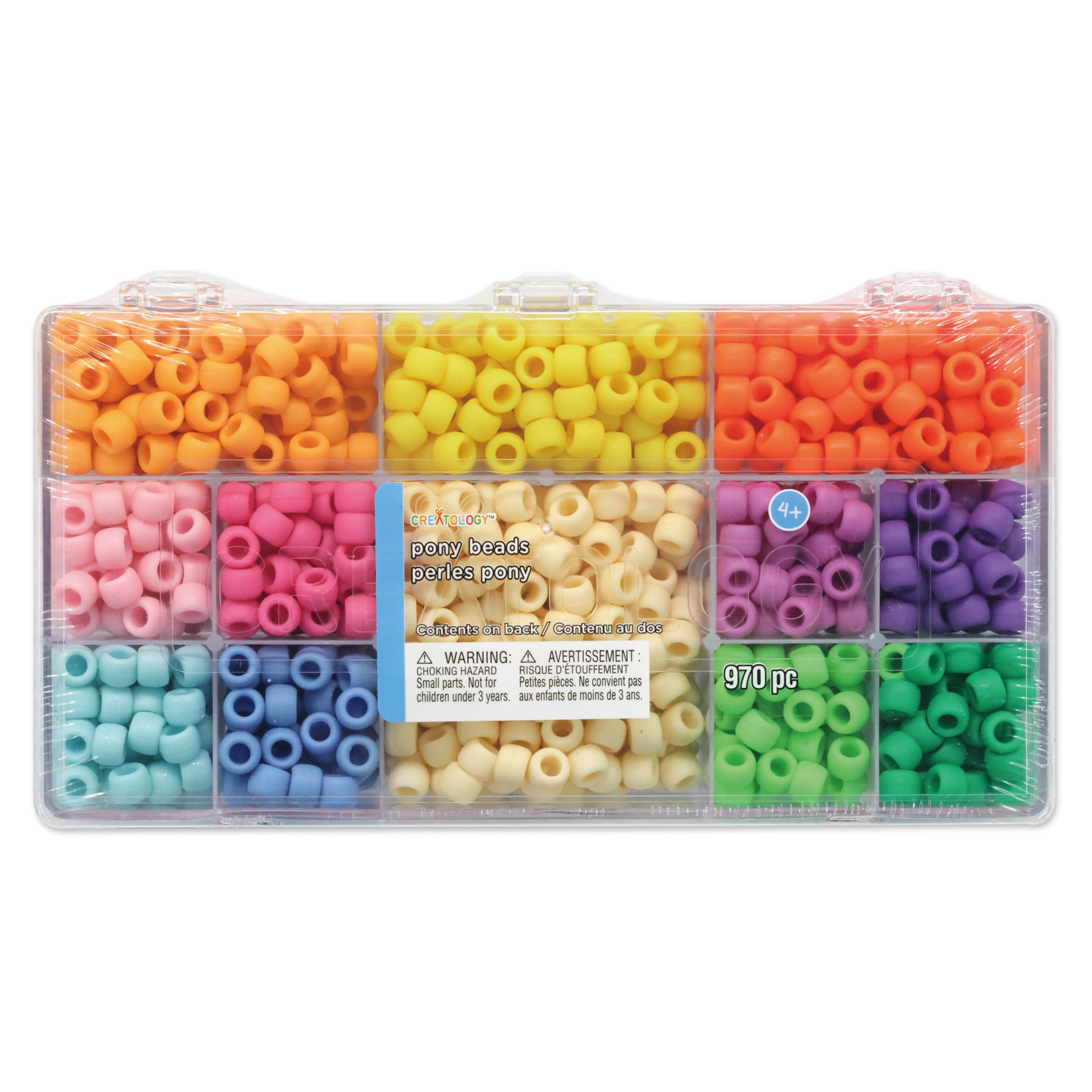 slide 4 of 5, Multicolor Matte Pony Beads By Creatology, 6mm X 9mm, 6 mm