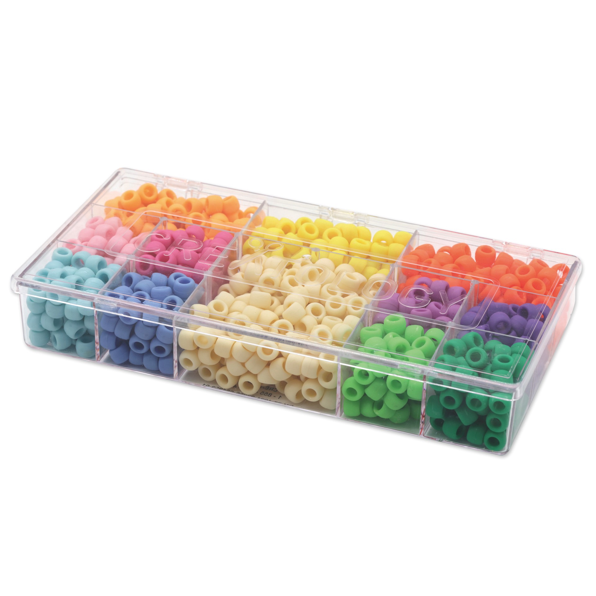 slide 5 of 5, Multicolor Matte Pony Beads By Creatology, 6mm X 9mm, 6 mm