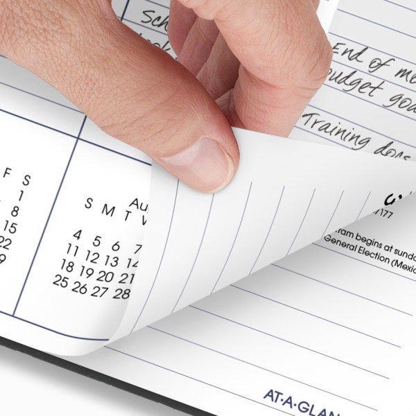 slide 8 of 9, 2024-2025 At-A-Glance Dayminder Academic Weekly/Monthly Planner, 8-1/2"" X 11"", Charcoal, July To June, Ayc54545, 1 ct