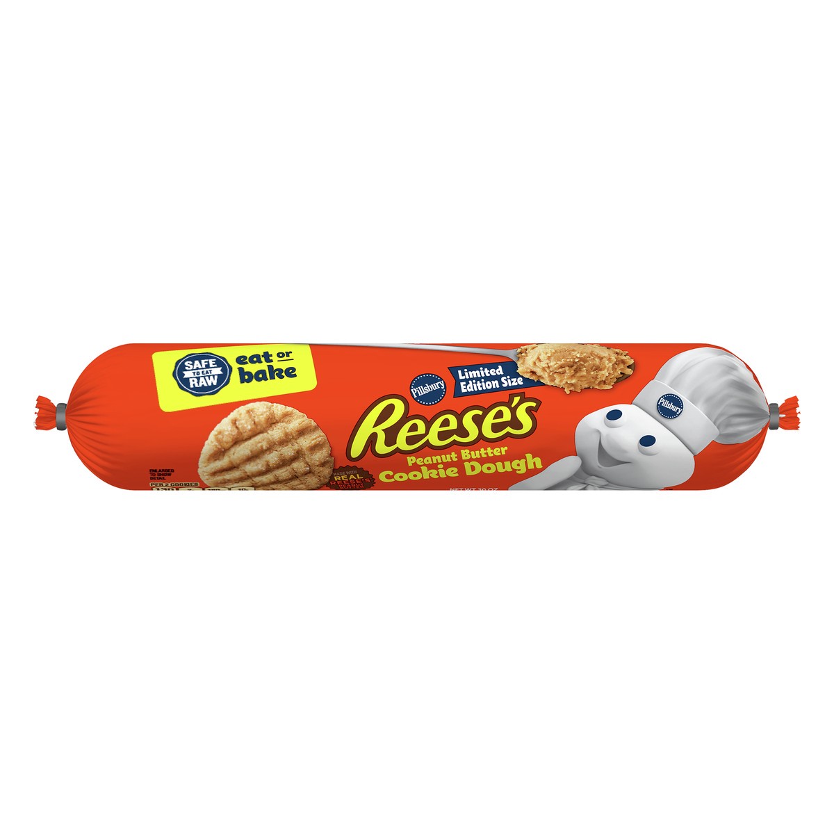 slide 1 of 1, Pillsbury Peanut Butter Cookie Dough, 30 oz