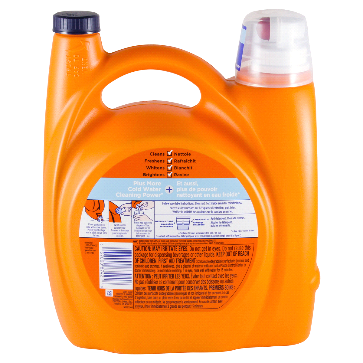 slide 3 of 4, Tide Coldwater High Efficiency Liquid Laundry Detergent, 138 oz