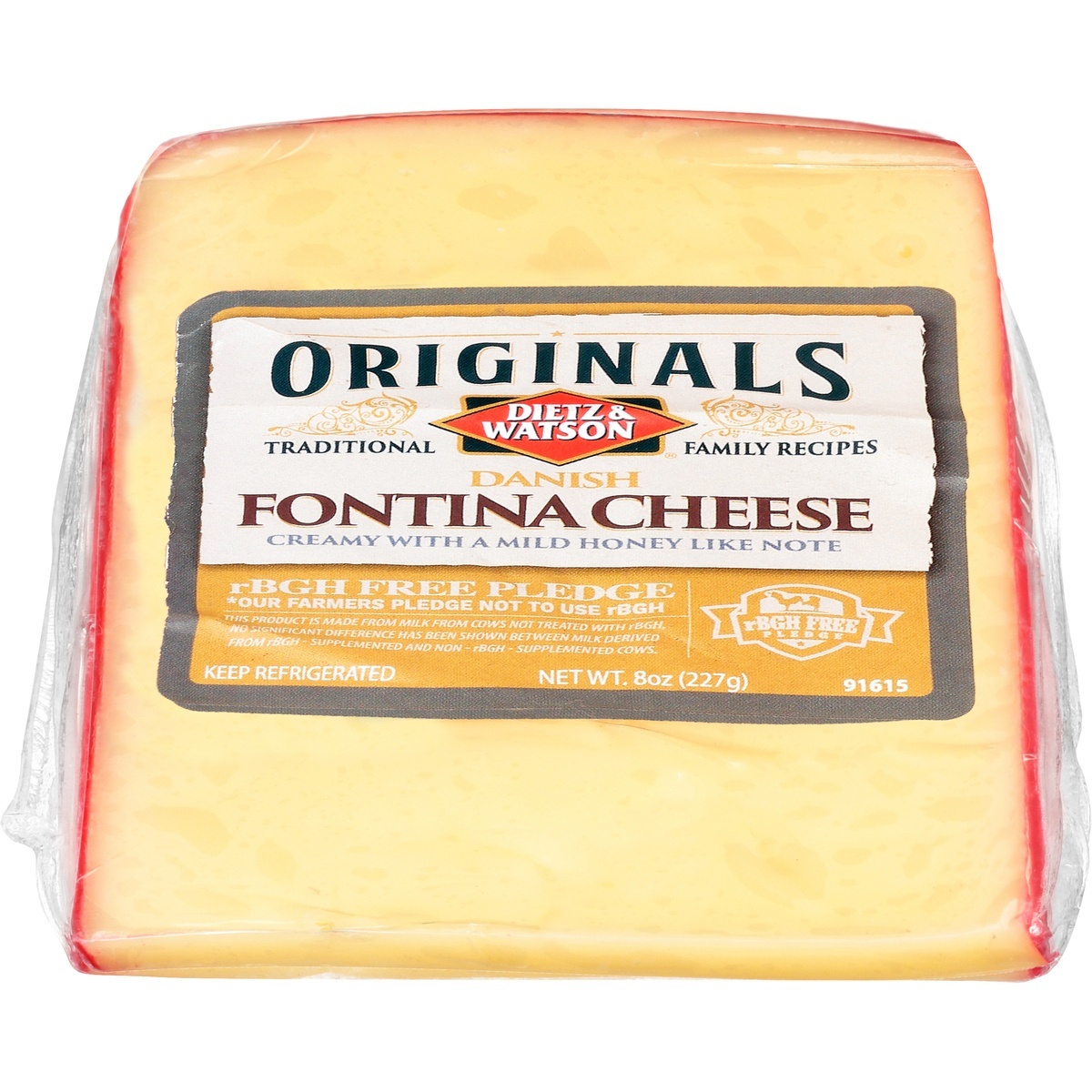 slide 1 of 1, Dietz & Watson Originals Fontina Cheese, 8 oz