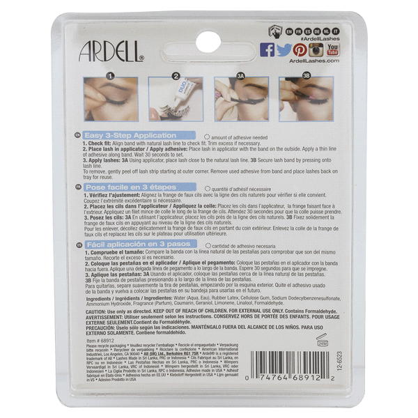 slide 4 of 5, Ardell Mutipack Deluxe Lashes & Adhesive, 4 ct