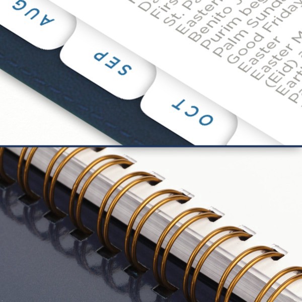 slide 4 of 8, 2024-2025 At-A-Glance Signature Collection Academic Weekly/Monthly Planner, 8-1/2"" X 11"", Navy, July To July, Yp905A20, 1 ct