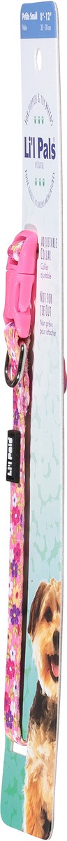 slide 11 of 12, Li'l Pals Adjustable Patterned Dog Collar, Daisy Multi-Color, Petite Small - 5/16" x 8"-12", 1 ct