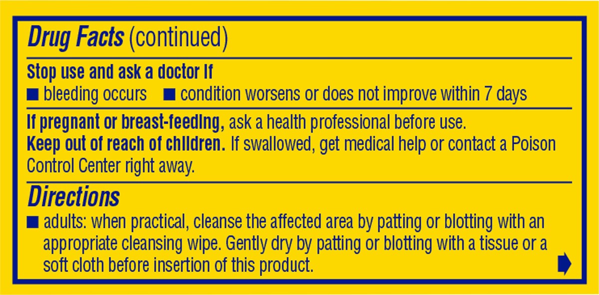 slide 4 of 13, PREPARATION H Hemorrhoid Symptom Treatment Suppositories (Cocoa Butter), Burning, Itching and Discomfort Relief (24 Count), 24 ct