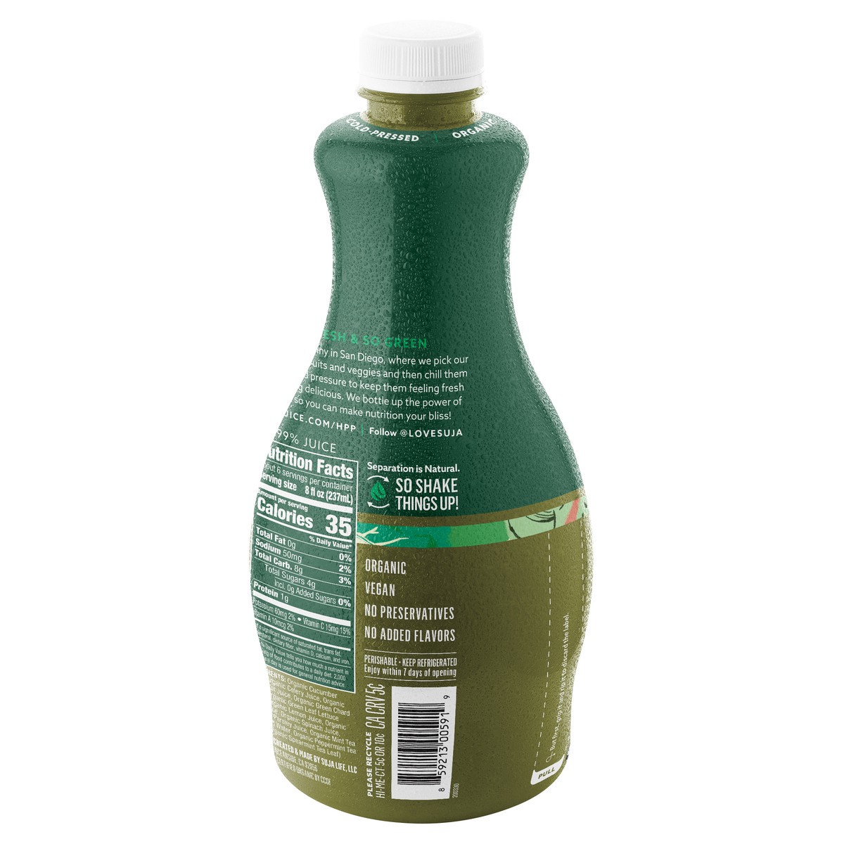 slide 3 of 9, Suja Organic Vegan Uber Greens - 46 fl oz, 