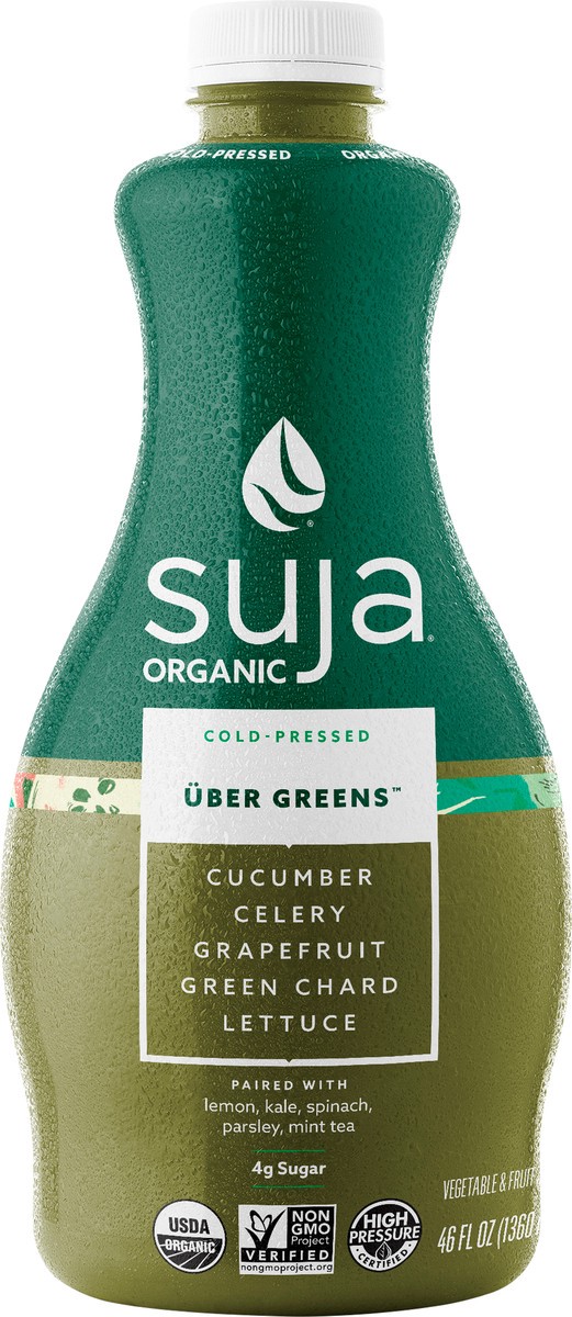 slide 6 of 9, Suja Organic Vegan Uber Greens - 46 fl oz, 