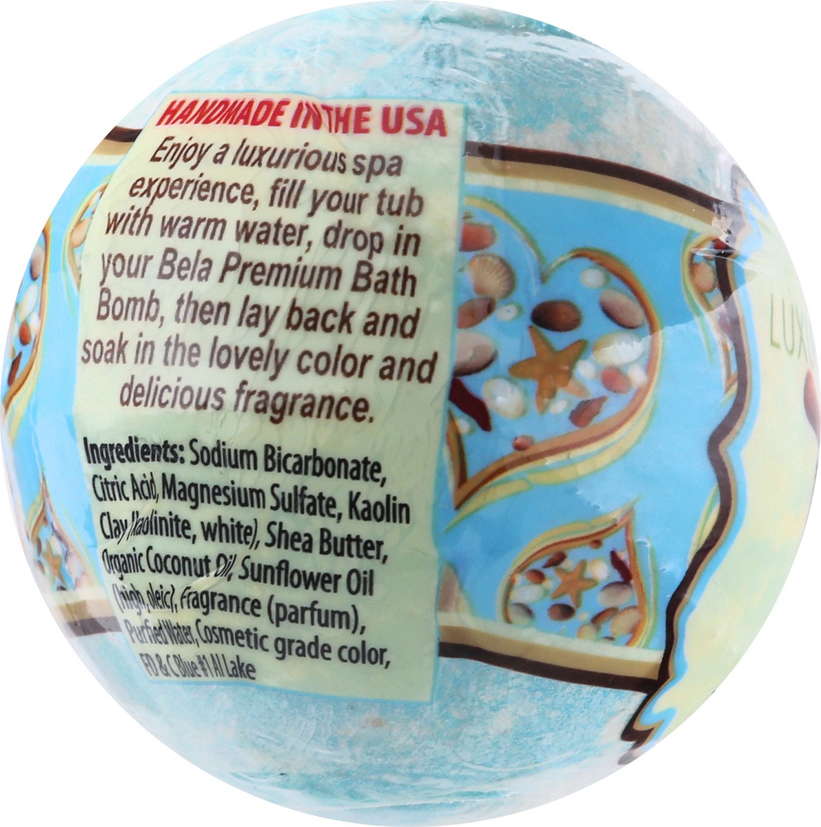 slide 6 of 9, Bela Premium Bath Bomb Seasalt Shea, 4.5 oz