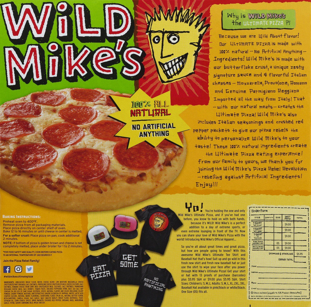 slide 4 of 7, Wild Mike's Happy Hour Pepperoni Pizza, 16.75 oz