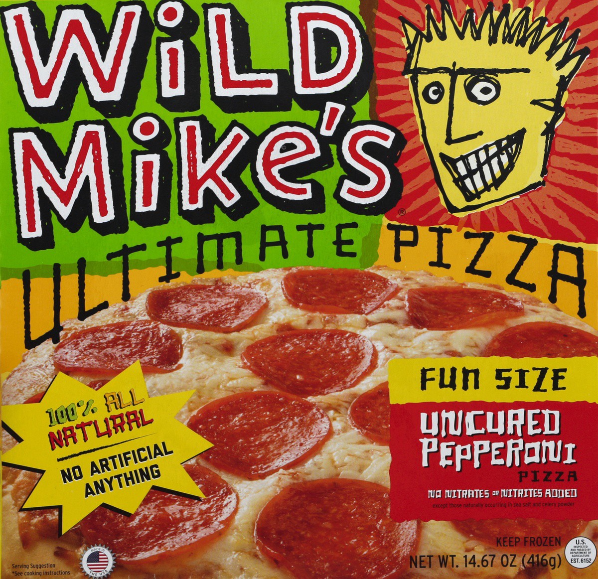 slide 2 of 7, Wild Mike's Happy Hour Pepperoni Pizza, 16.75 oz