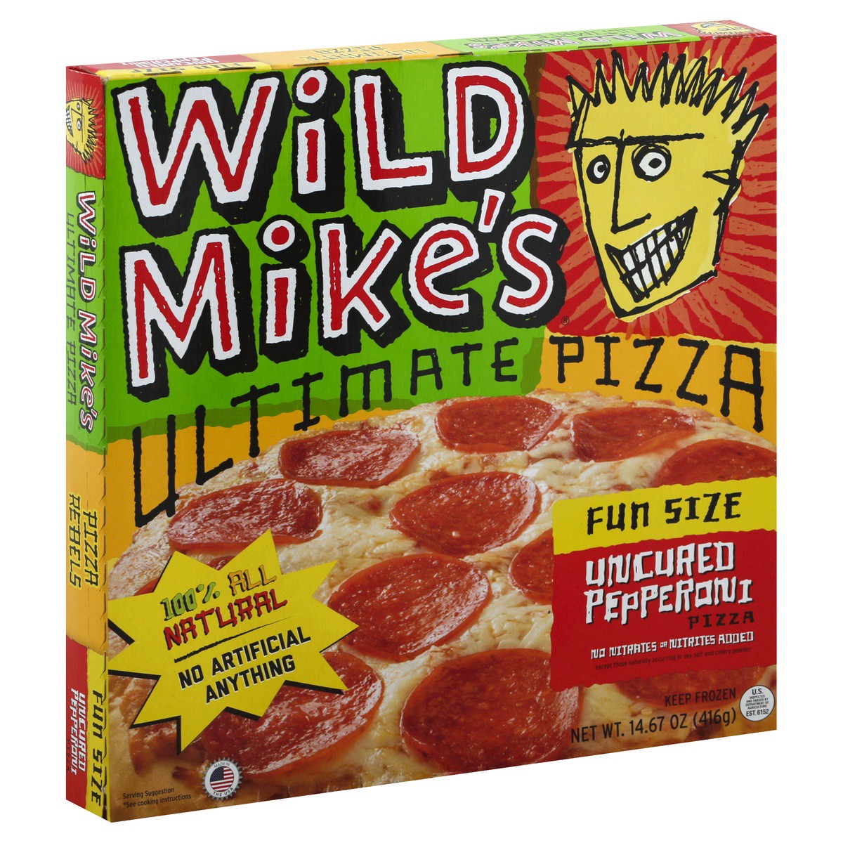 slide 1 of 7, Wild Mike's Happy Hour Pepperoni Pizza, 16.75 oz