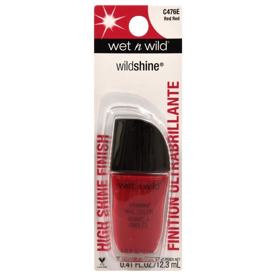 slide 1 of 1, Wet N Wild Nail Polish Wild Shine Red Red - 0.41 Fl. Oz., 0.41 fl oz