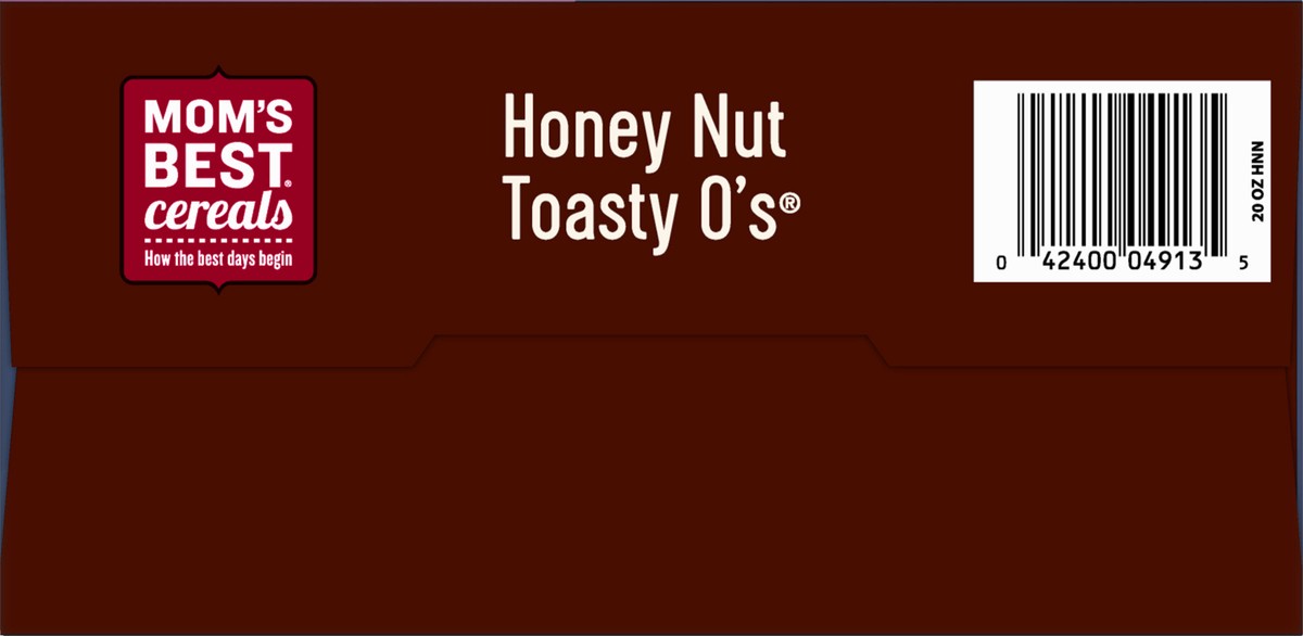 slide 2 of 13, Mom's Best Honey Nut Toasty O's Cereal Family Size 20 oz, 20 oz