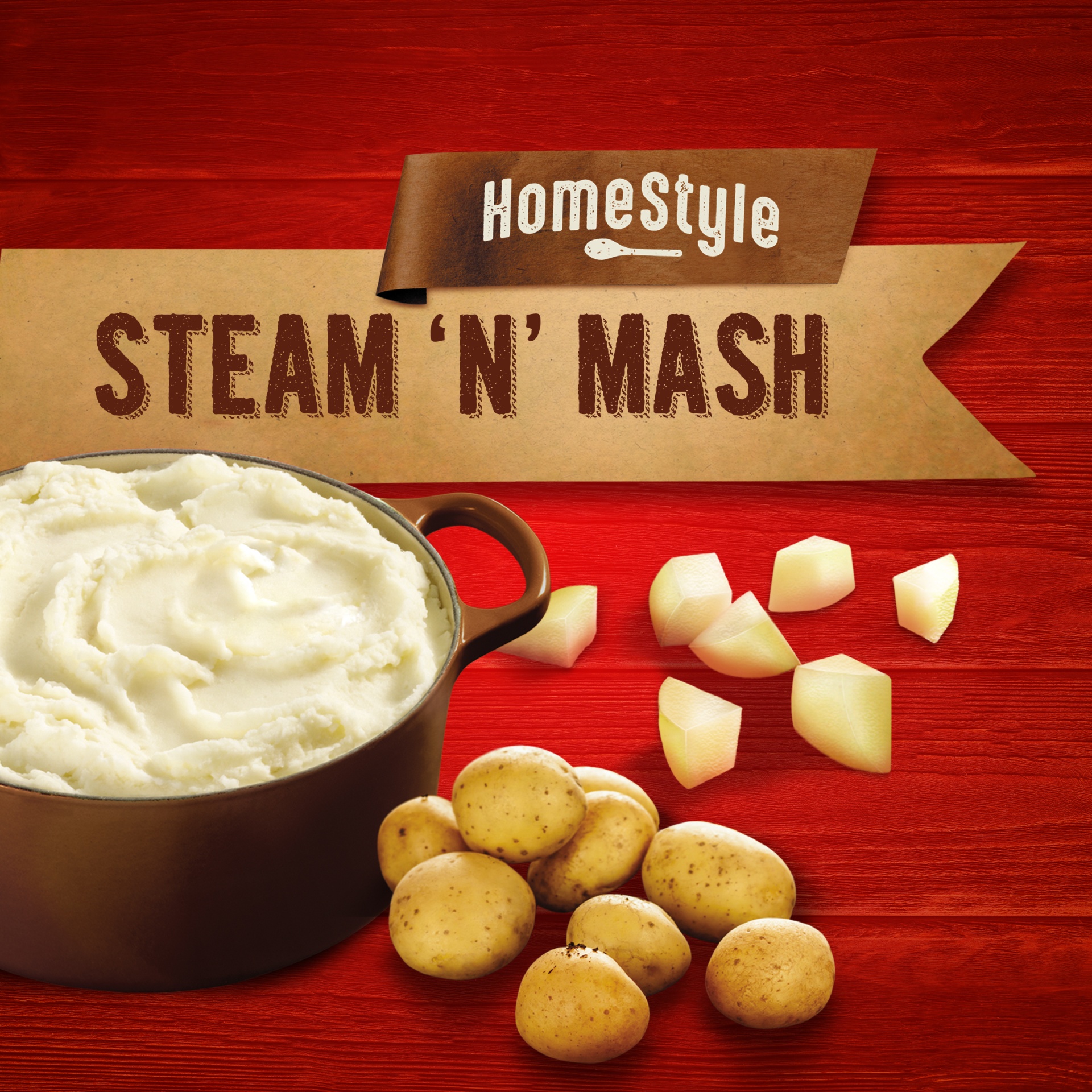 slide 2 of 8, Ore-Ida Home Style Steam'N' Mash Recipe Ready Pre-Cut Russet Potatoes Frozen Side Dish, 24 oz
