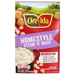 Ore-Ida Homestyle Steam ''N'' Mash Recipe Ready Pre-Cut Russet Potatoes Frozen Side Dish, 24 oz Bag