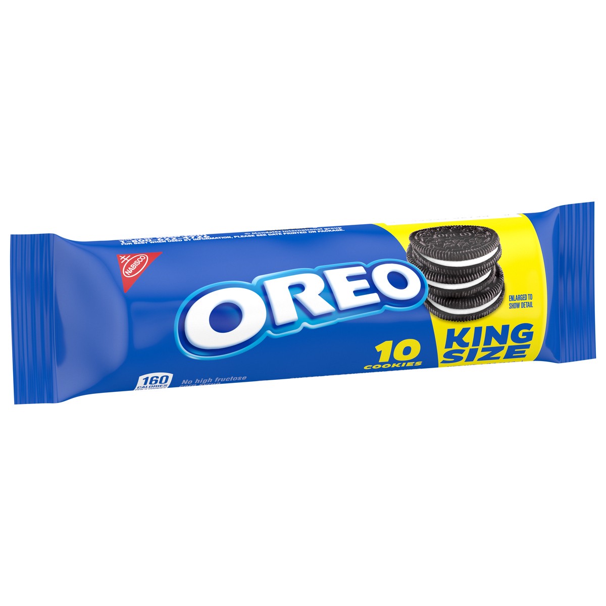 slide 5 of 9, OREO Chocolate Sandwich Cookies, King Size, 4 oz Snack Pack (10 Cookies Per Pack), 4 oz