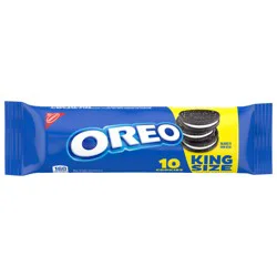 OREO Chocolate Sandwich Cookies, King Size, 4 oz Snack Pack (10 Cookies Per Pack)