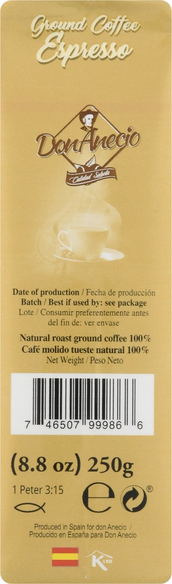 slide 2 of 15, Don Anecio Premium Ground Espresso Coffee - 8.8 oz, 8.8 oz