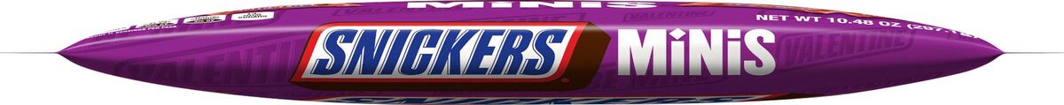 slide 6 of 8, SNICKERS Minis Valentine's Day Chocolate Candy Bars, 10.48 Oz Bag 8 oz, 10.48 oz