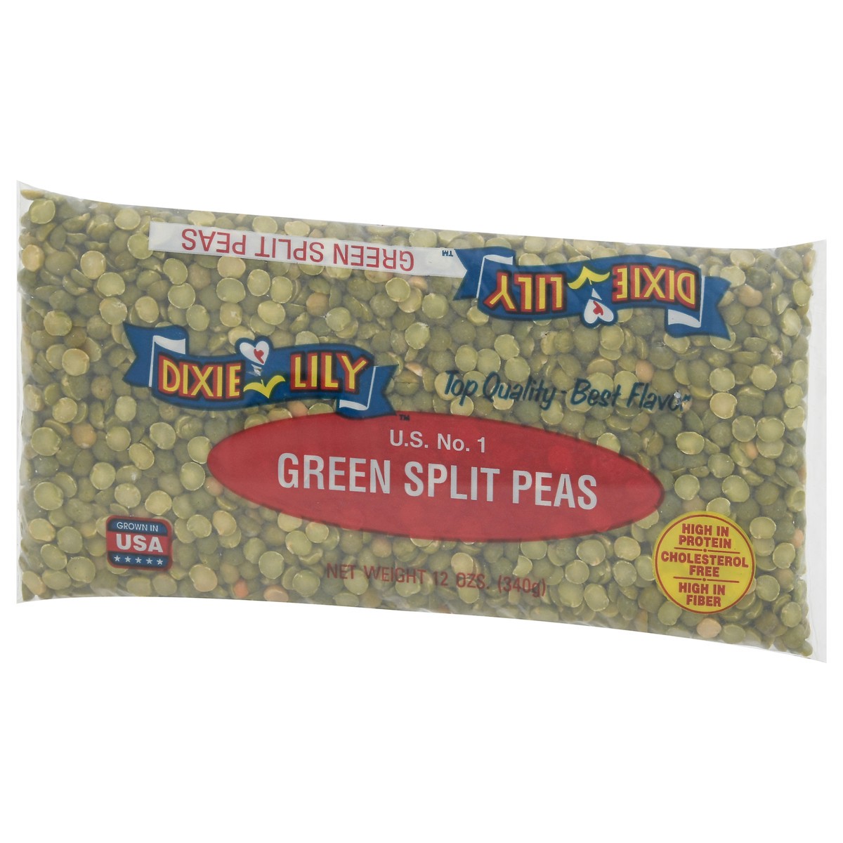 slide 8 of 9, Dixie Lily Green Split Peas 12 oz, 12 oz