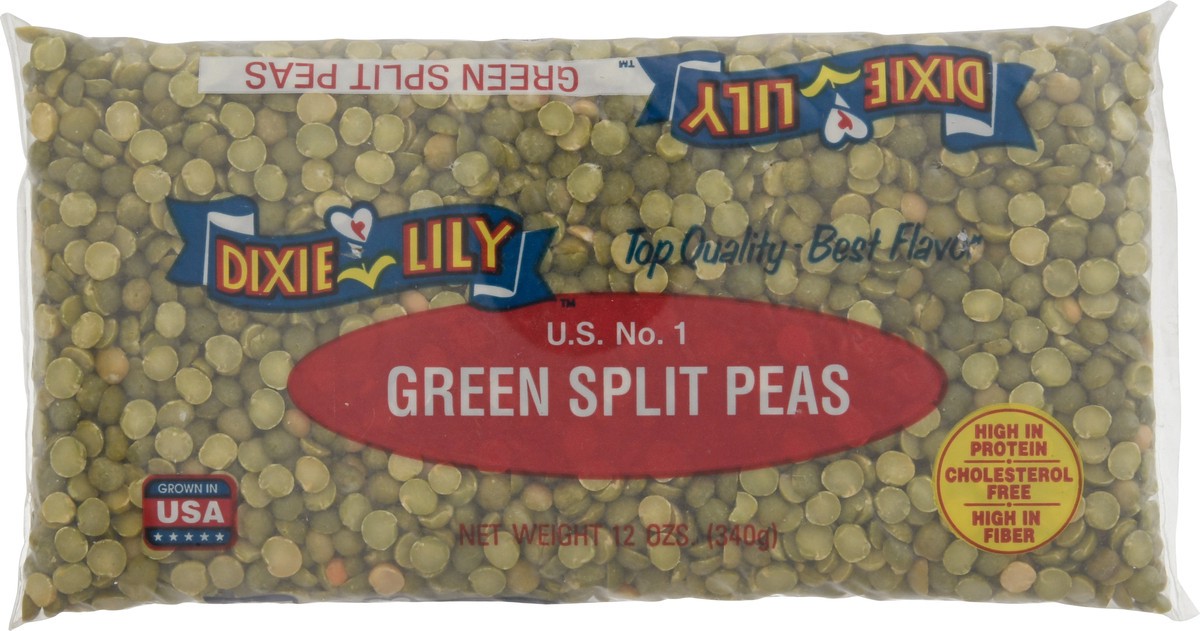 slide 2 of 9, Dixie Lily Green Split Peas 12 oz, 12 oz