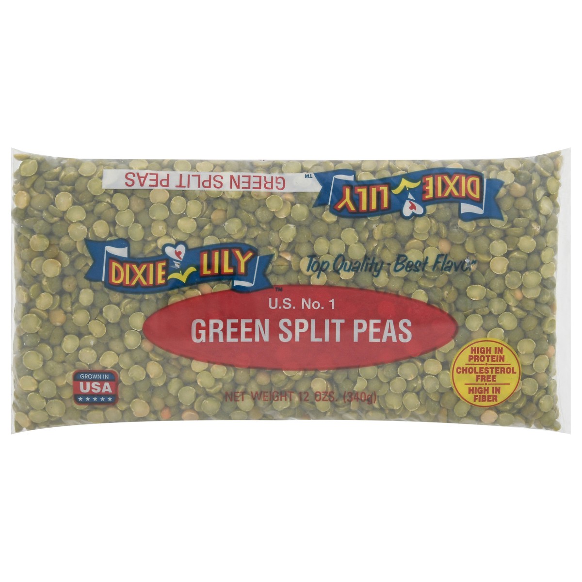 slide 1 of 9, Dixie Lily Green Split Peas 12 oz, 12 oz