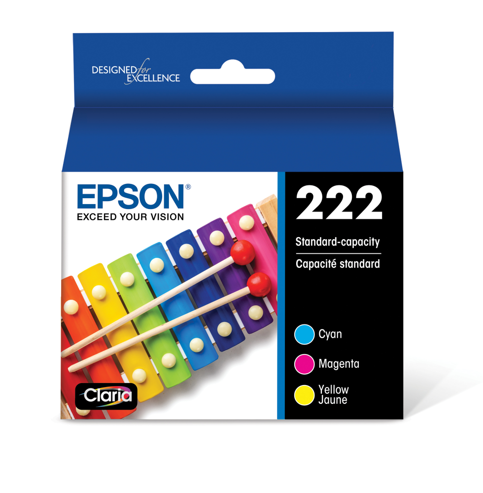slide 2 of 2, Epson T222 Standard Capacity Black Ink Cartridge, 1 ct