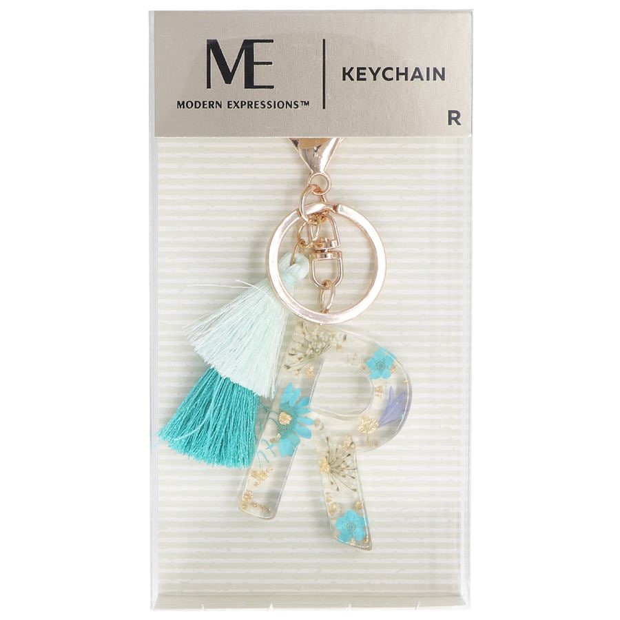 slide 1 of 1, Modern Expressions Monogram Keychain R, 1 ct